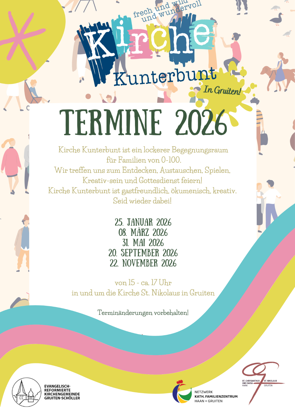 Kirche Kunterbunt - Termine (c) Kirche Kunterbunt Kirche Kunterbunt - Termine 2026