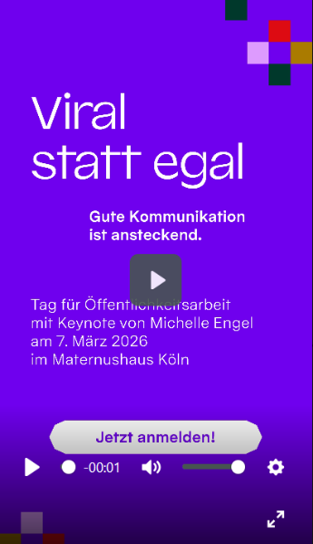 Screenshot Video Teaser zum Tag für Öffentlichkeitsarbeit 2026