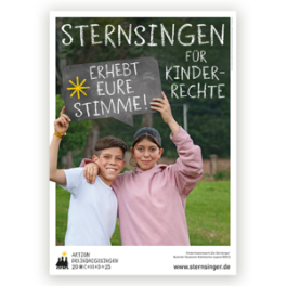 Aktion Dreikönigssingen 2025: Plakatmotiv