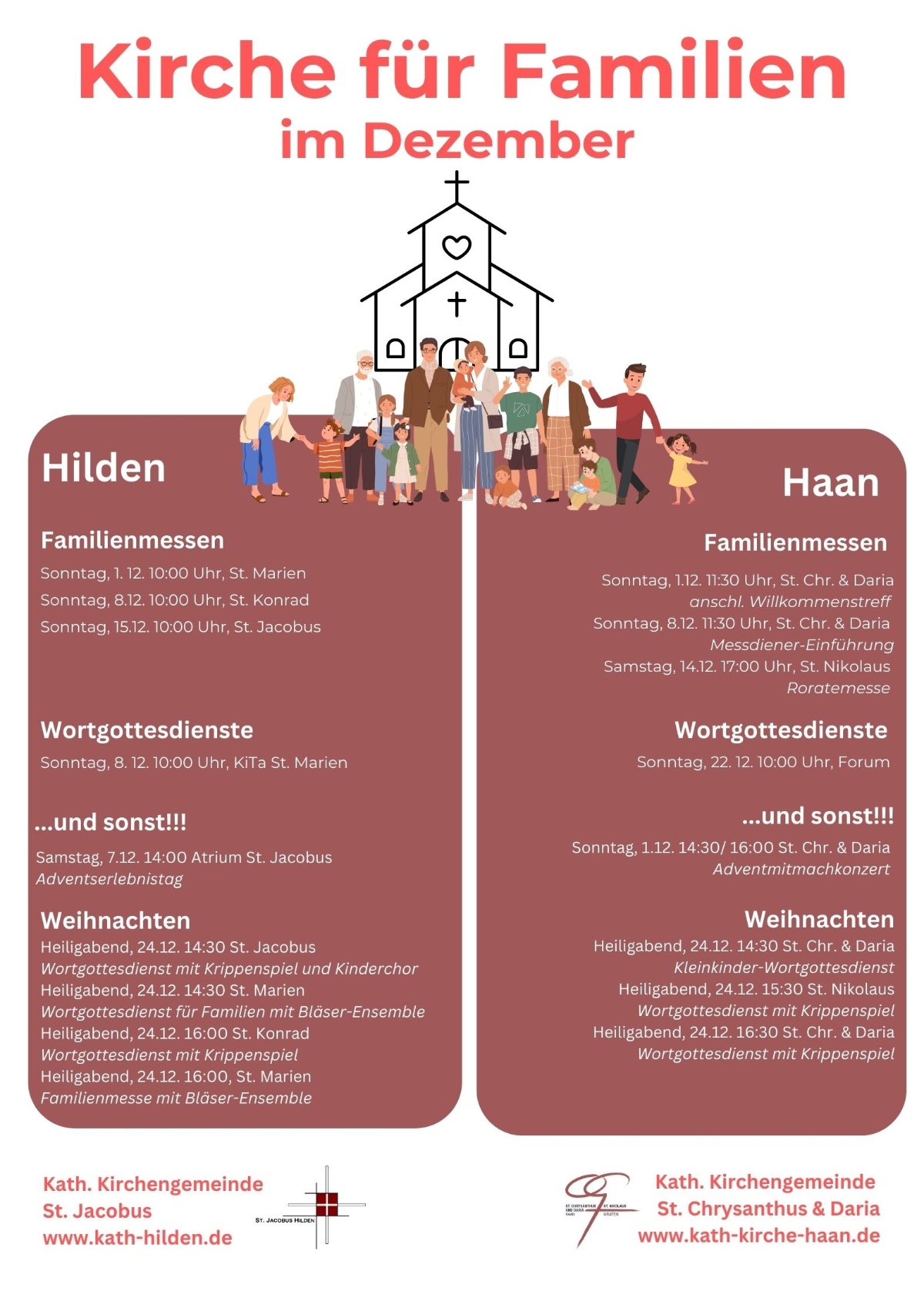 Kirche für Familien im Dezember