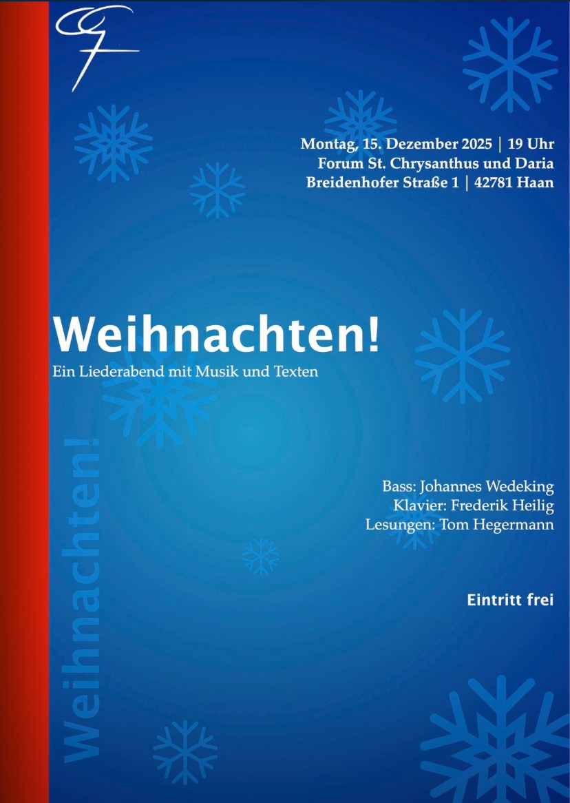 Weihnachten - Ein Liederabend mit Musik und Texten