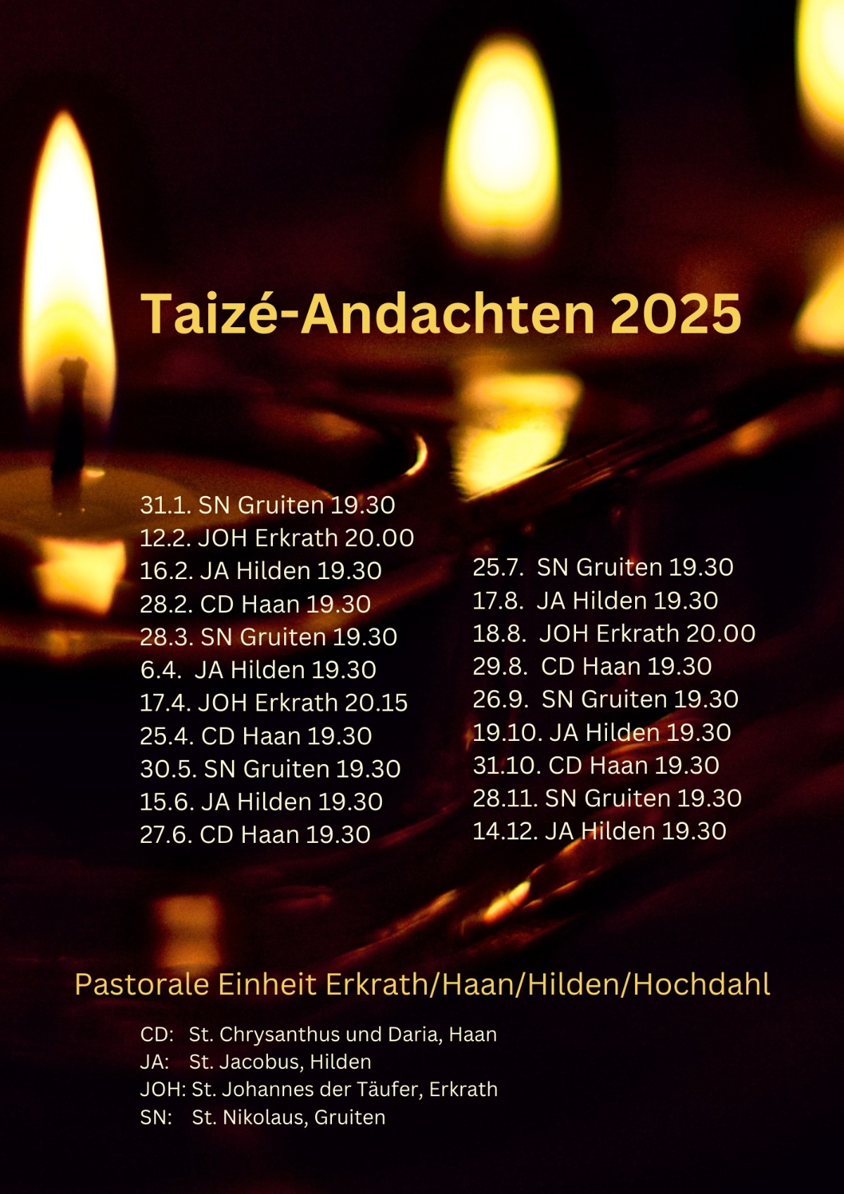 Taizé-Andachten 2025