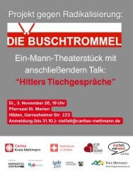 Die Buschtrommel - Hitlers Tischgespräche