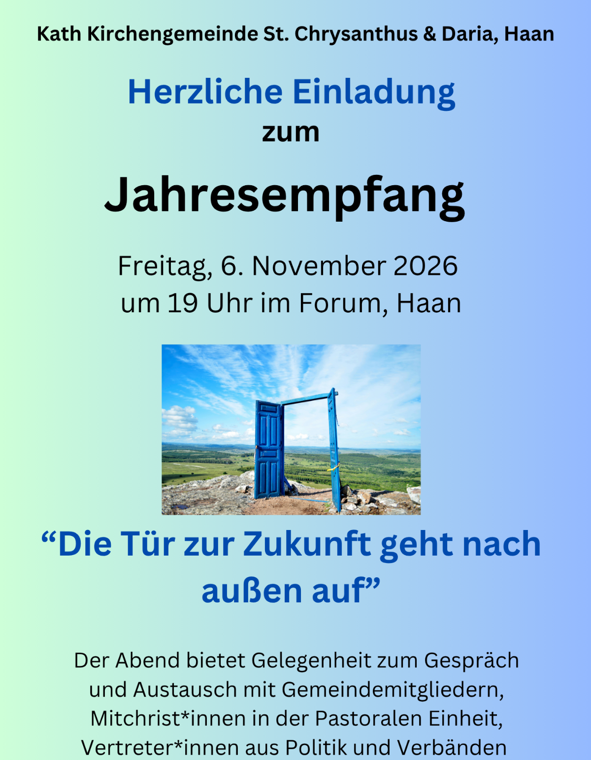 Einladung Jahresempfang 2026