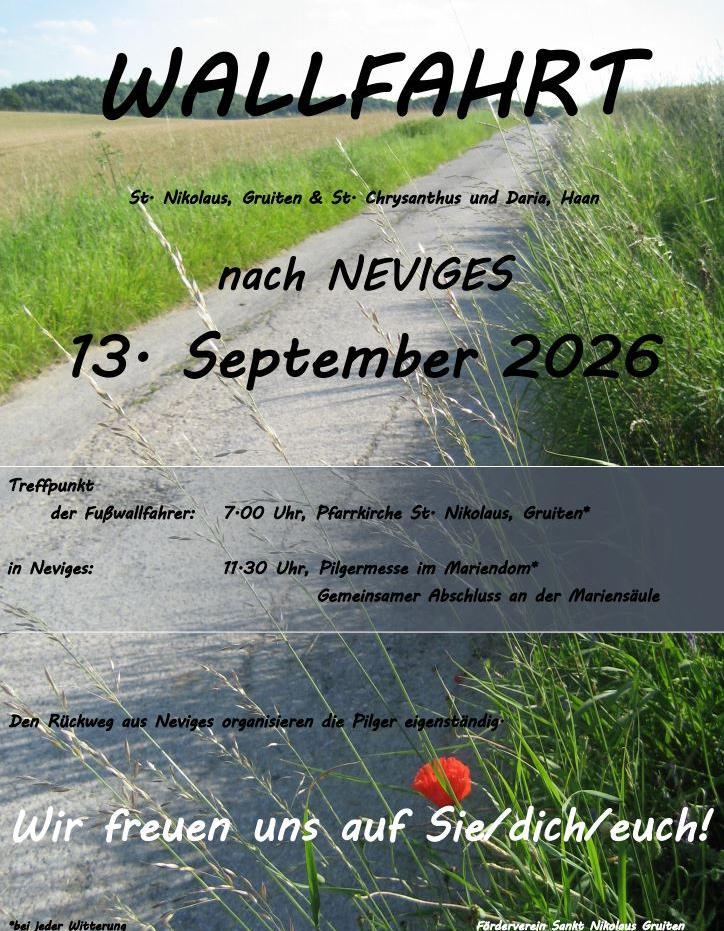 Wallfahrt nach Neviges