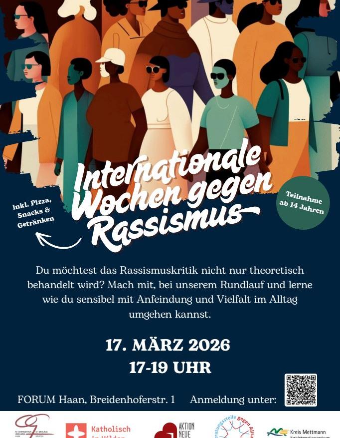 Internationale Wochen gegen Rassismus - Workshop für Jugendliche ab 14 Jahren