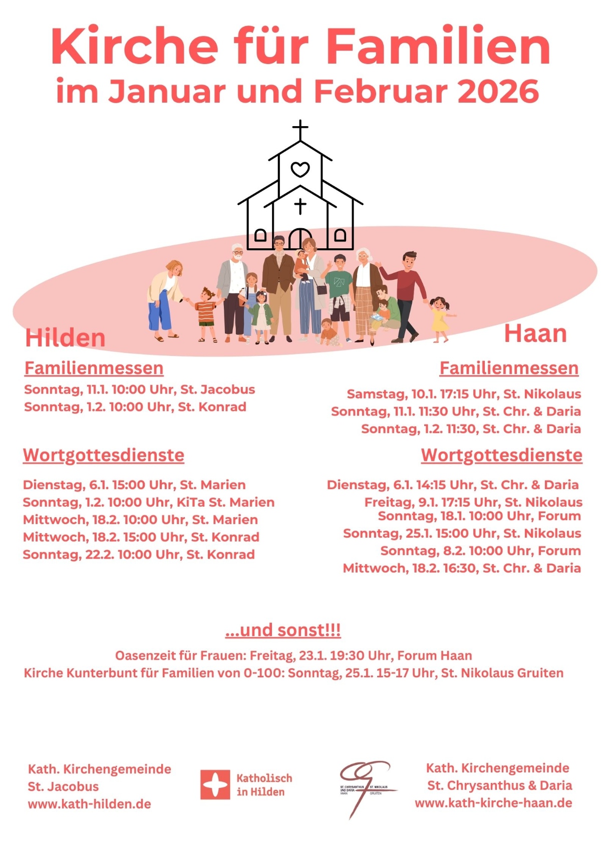 Kirche für Familien in Gruiten, Haan und Hilden